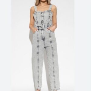 IRO Denim Overall Jumpsuit